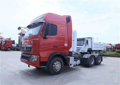 Używany ciągnik Howo 6x4 Traktor ciężarówka 10 kół CNG LNG Ciągnik ciężarówki Metal Construct